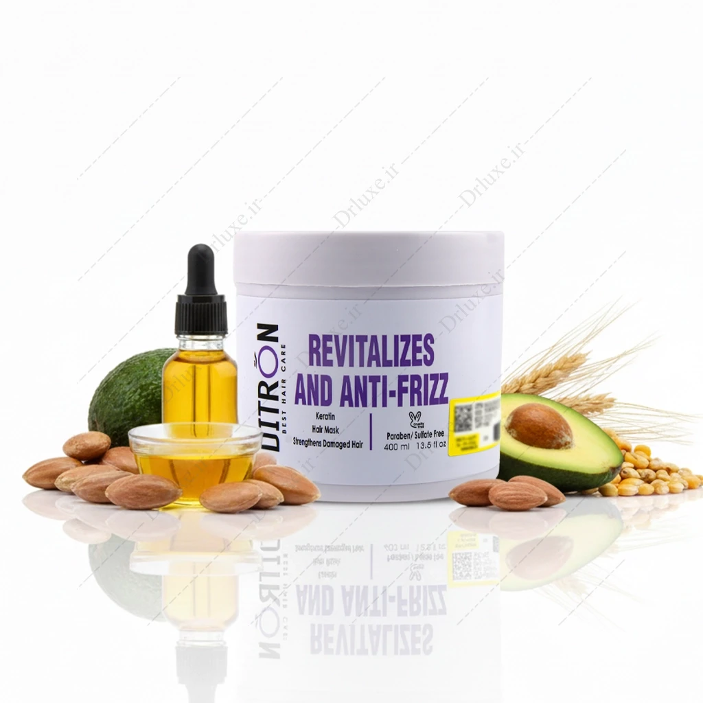 ماسک مو حاوی کراتین و روغن آرگان دیترون 400 میلی‌لیتر